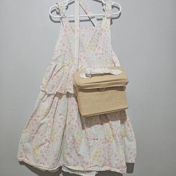 Girl Tahari Sun Floral Dress Size 7/8 with purse in great conditions! - Picture 1 of 4